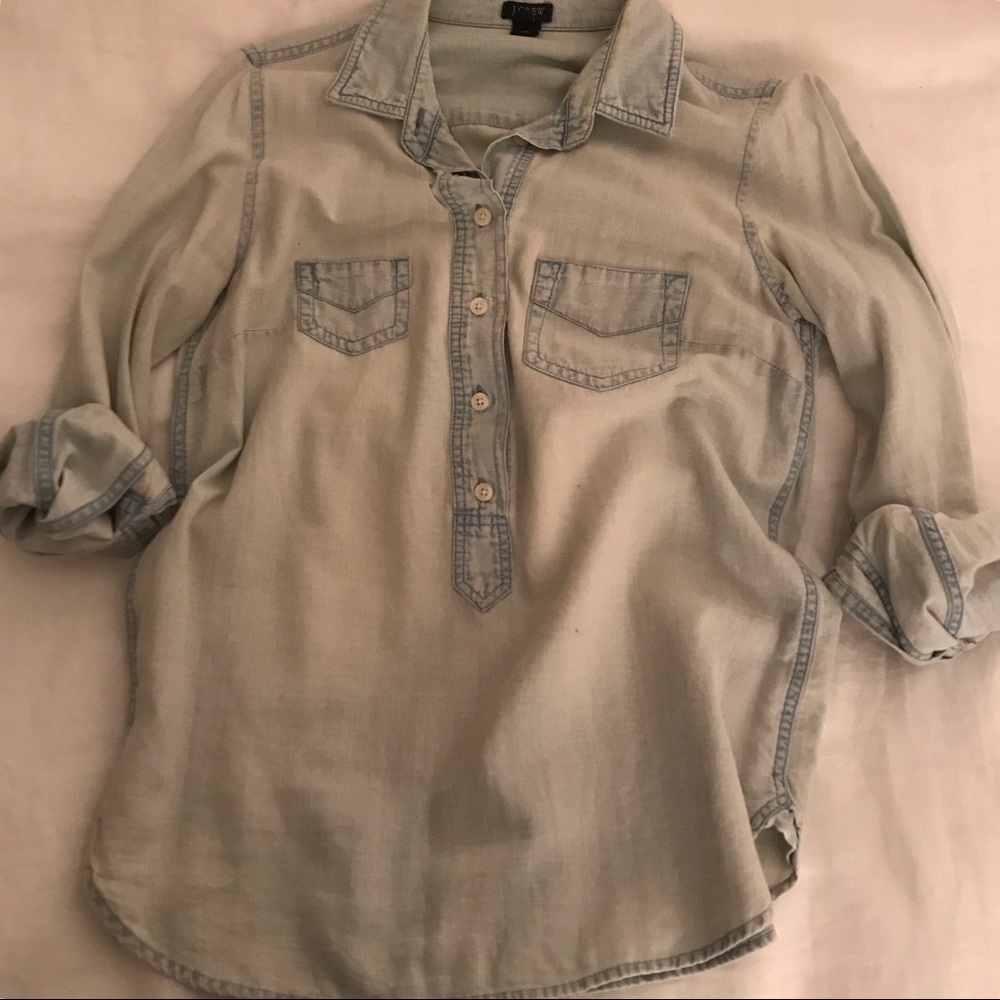 J.Crew Chambray Popover